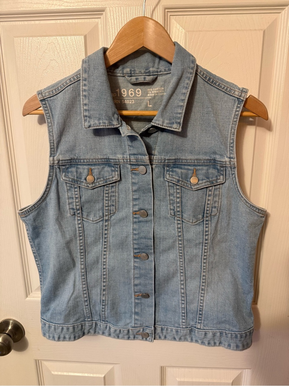 GAP 1969 Light Blue Denim Vest
